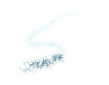 Digital rendering of a glowing, crystalline, serpentine shape against a black background