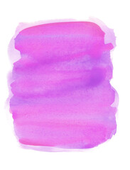 Fond peint à la main à l’aquarelle violette, texture papier et traces d’eau séchées / Hand-painted purple watercolor background with paper texture and dried water marks