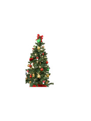 christmas tree isolated on white