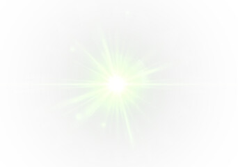 PNG star sparkle with glow, glitter and bright flare light on transparent background, effect and  shine 