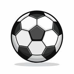 Soccer ball or football flat vector icon for sports apps and websites