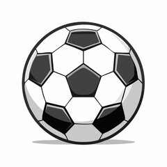 Soccer ball or football flat vector icon for sports apps and websites