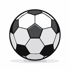 Soccer ball or football flat vector icon for sports apps and websites