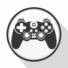 Video game controller / gamepad flat icon for apps and websites
