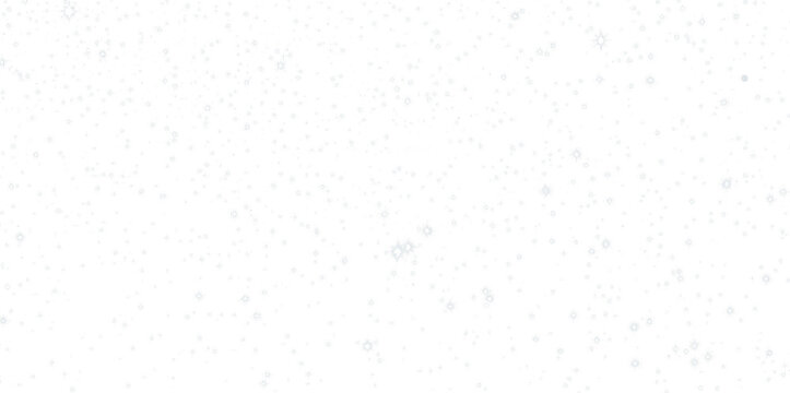 Soft white background with delicate snowflakes overlay, creating a serene winter atmosphere, ideal for seasonal designs and festive projects with copy space