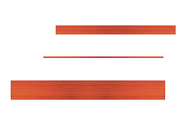 Exotic red of mahogany tree. Horizontal mordanted boards, planks, medium height size.