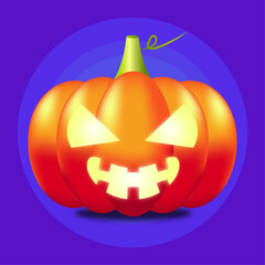 Cute halloween Pumpkin face