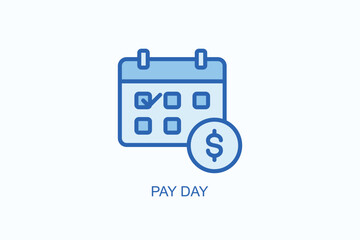 Pay Day Icon Or Logo Isolated Vector Illustration