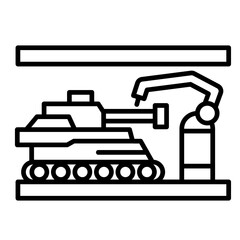 Factory Automation   Icon Element For Design