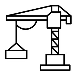 Crane   Icon Element For Design