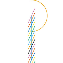 Christmas Candy Cane Minimal Design
