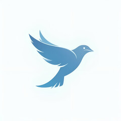 dove on white background