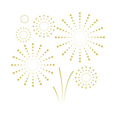 fireworks with stars and sparks. festival colorful 
 fireworks. holiday banner, poster, flyer, greeting card, decorative elements, Vector illustration