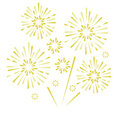 fireworks with stars and sparks. festival colorful 
 fireworks. holiday banner, poster, flyer, greeting card, decorative elements, Vector illustration