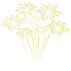 fireworks with stars and sparks. festival colorful 
 fireworks. holiday banner, poster, flyer, greeting card, decorative elements, Vector illustration