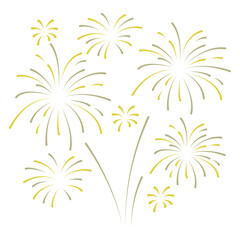 fireworks with stars and sparks. festival colorful 
 fireworks. holiday banner, poster, flyer, greeting card, decorative elements, Vector illustration