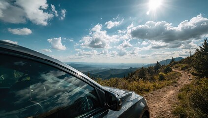 Stunning views experienced while traveling and trekking with vehicle, sky, nature, window, beautiful, weather, exploring, scenery