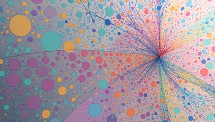 A stunning vibrant spirograph artwork