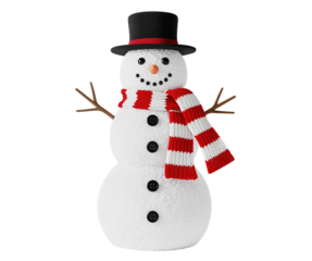Store holiday mascot snowman for seasonal packaging, toy aisle signage and festival ticket graphics,usable for retail flyers or ecommerce banners, and December newsletter headers aimed at gift