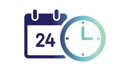 24 Hour Schedule Icon