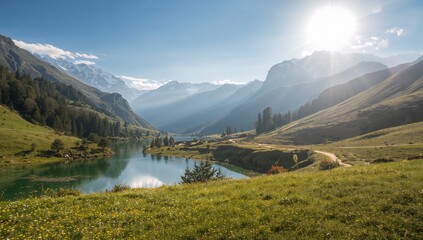 Stunning alpine scenery in a remote region