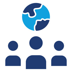 Citizen Flat Blue Icon