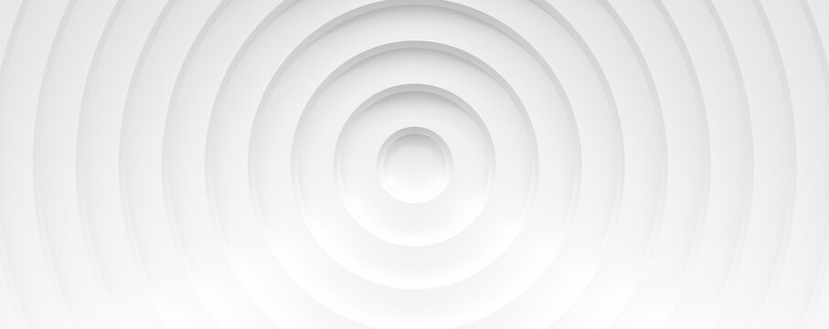 White circles with shadows. abstract pattern for web or print template white background, brochure cover or app. Material style. Geometric 3D illustration
