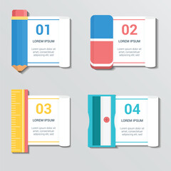 Business man presenting a colorful hexagonal infographic with six steps and icons for data visualization and presentation