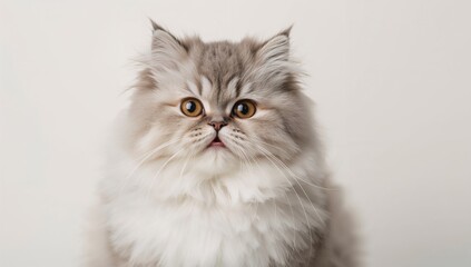 Fototapeta premium Charming fluffy feline in a photoshoot