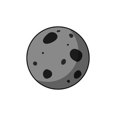 Mars | Black And White Icon Set | Minimalist Planet Design — perfect for posters, branding, web design, educational projects etc.