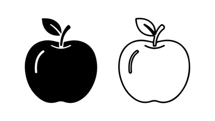 Apple icon set with transparent background