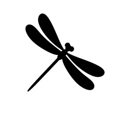 dragonfly icon vector on white background