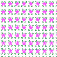 seamless pattern with pink circles