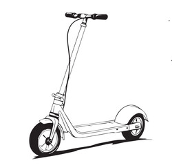 child scooter vector illustration
