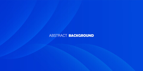 Blue abstract background with curved gradient shapes. futuristic technology concept