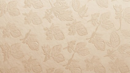 Cream-colored paper featuring raised leaf patterns