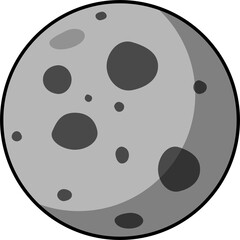 Mercury | Black And White Icon Set | Minimalist Planet Design — perfect for posters, branding, web design, educational projects etc.
