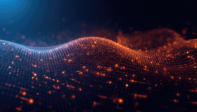 Next-generation 5G wireless network for ultra-fast internet access. Advanced fifth generation broadband technology with big data and binary code visuals. - Powered by Adobe