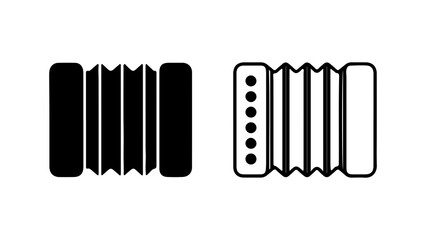 Accordion instruments with transparent background