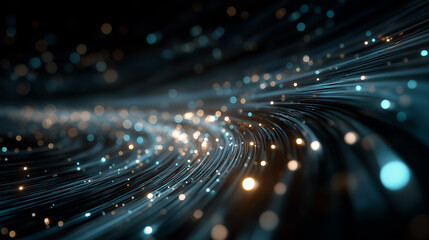 Digital Pathways: An abstract depiction of flowing digital pathways, representing the intricate connections of data and technology.