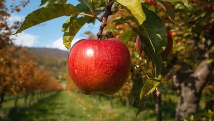 Tasty Shinano Sweet apple harvested from the farm