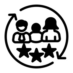 Customer Retention Continuity Cycle icon from the Customer Development icon collection (Mixed Style)