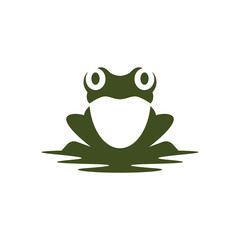 frog animal abstract logo modern style