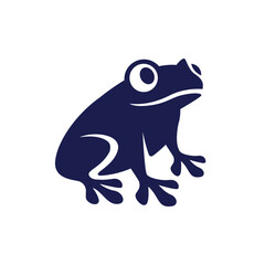 frog animal abstract logo modern style