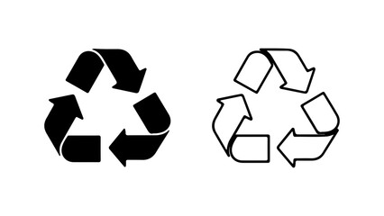 Obraz premium Recycling symbols with transparent background