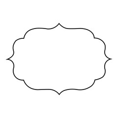 Fototapeta premium vector frame for text, frame line art