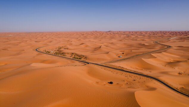 340 km Journey Through Stunning Sand Dunes Creating a Breathtaking Desert Landscape in the Southwest Region