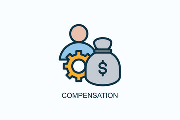 Compensation Icon Or Logo Isolated Vector Illustration