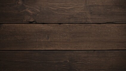 Naklejka premium Aged dark brown wooden surface with a rustic grain pattern