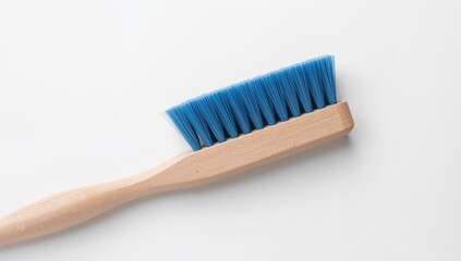 White Background with Cleaning Brush